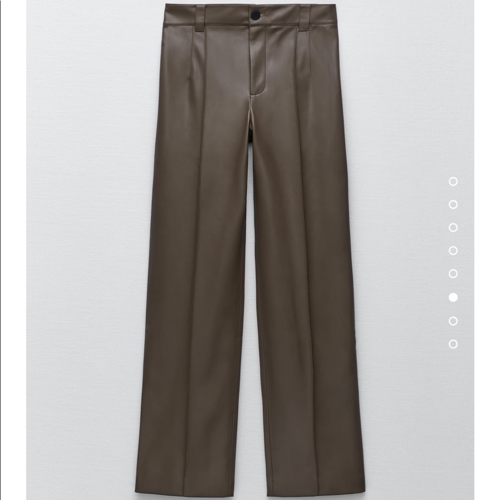 Zara Faux Leather Pant NWT